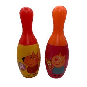 Bowling Peppa Pig 2 Replacement Plastic Pins  Age 3+ Indoor Outdoor Fun